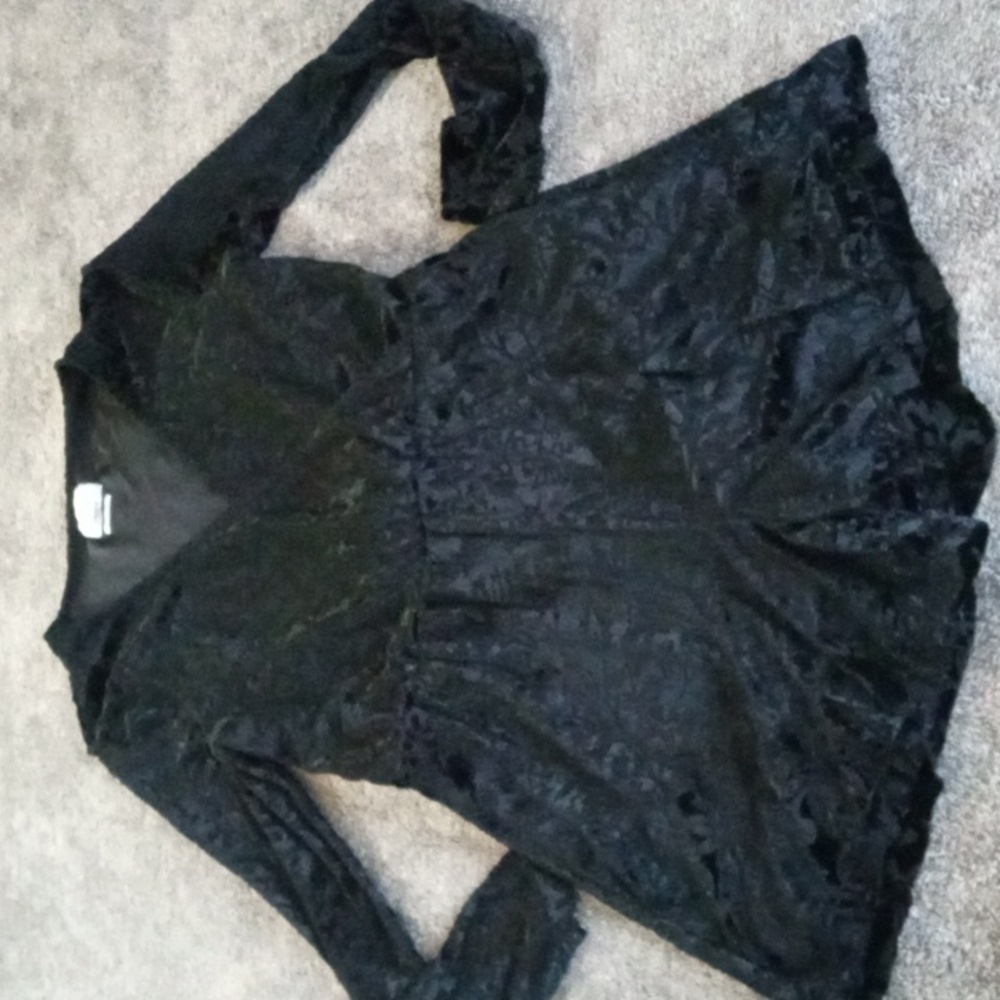 Saylor x Anthropologie velvet burnout romper